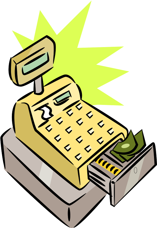 clip art of a cash register